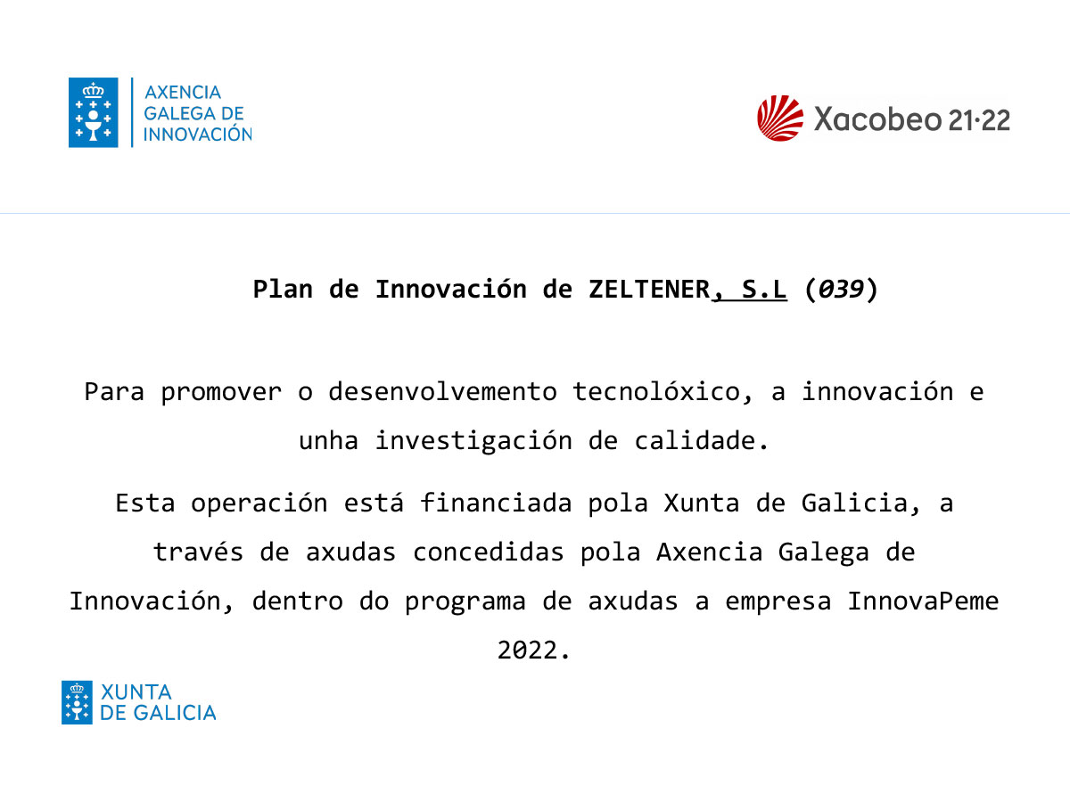 Cartel publicitario Gain bono de innovacion Zeltener - Plan de Innovación de Zeltener
